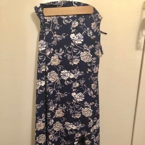 Floral wrap skirt